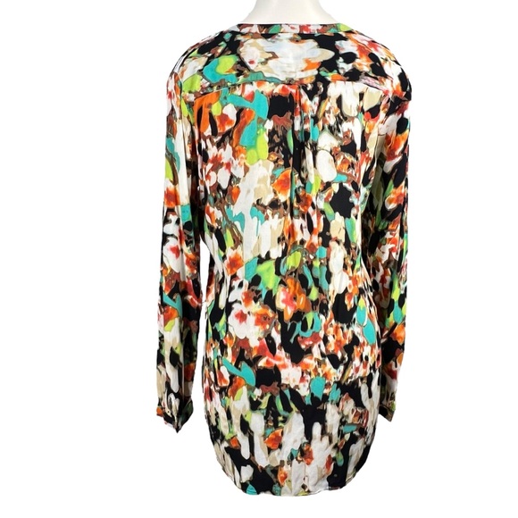 Calvin Klein Henley Multicolored Top Size Small - Picture 5 of 10